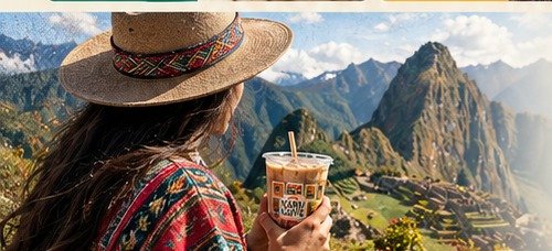 Café peruano en los Andes